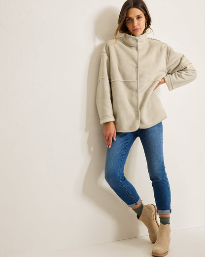 Tommy Bahama Reversible Faux Shearling Coat