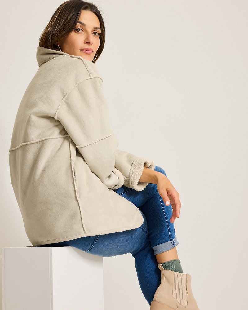 Tommy Bahama Reversible Faux Shearling Coat