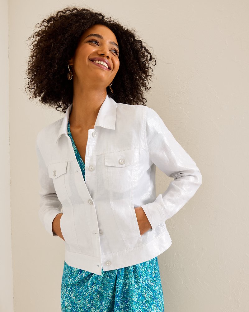 Tommy Bahama Two Palms Shimmer Linen Jacket
