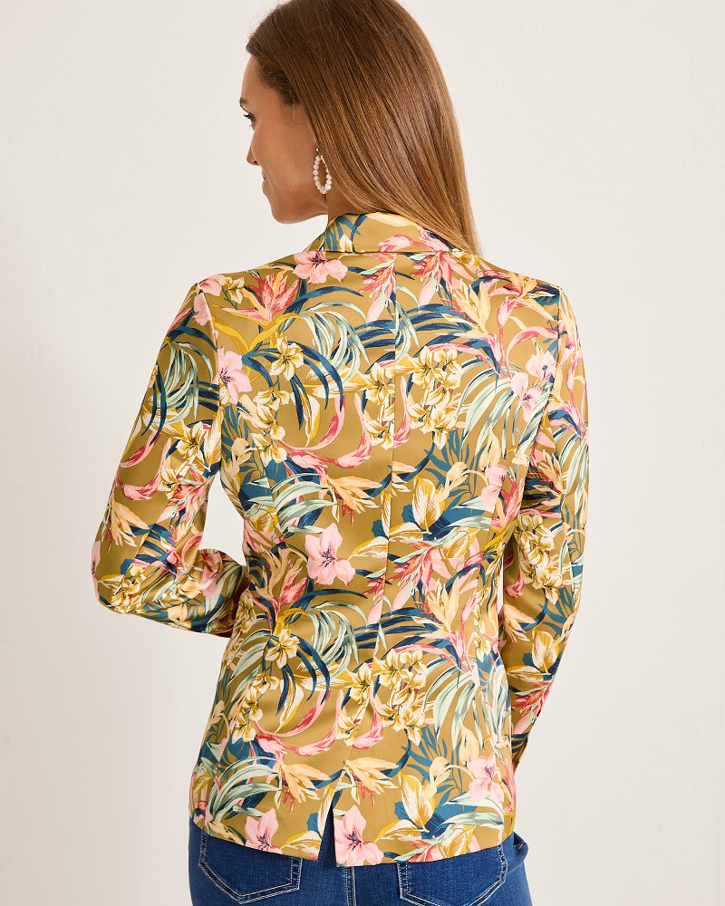 Tommy Bahama Flora Amora Satin Blazer