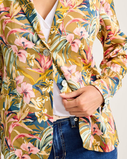 Tommy Bahama Flora Amora Satin Blazer