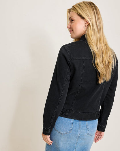 Tommy Bahama Black Classic Jean Jacket