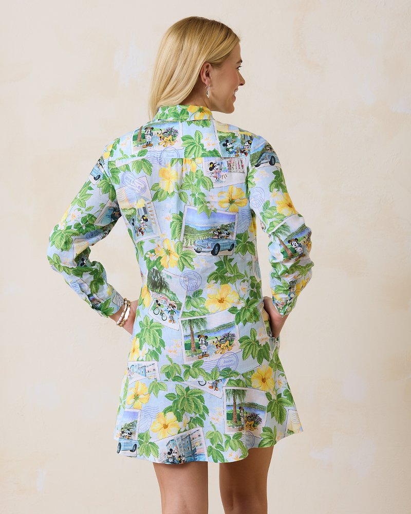 Tommy Bahama Disney Coastalina Postcard to Paradise Linen Dress