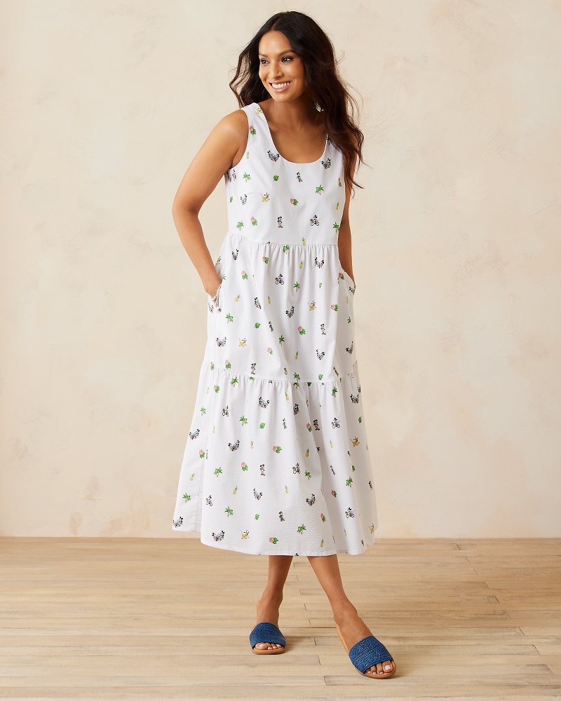 Tommy Bahama Disney Nova Wave Beach Cruiser Midi Dress