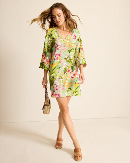 Tommy Bahama Orchid Bay Silk Shift Dress