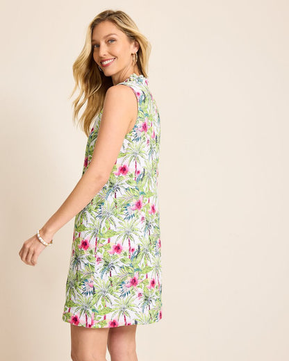 Tommy Bahama Two Palms Coastal Palms Linen Shift Dress
