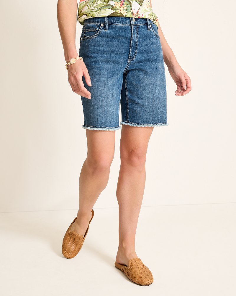 Tommy Bahama Cut-Off Bermuda Denim Shorts