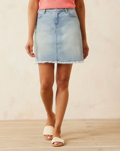 Tommy Bahama Boracay® Indigo Raw-Edge Skirt