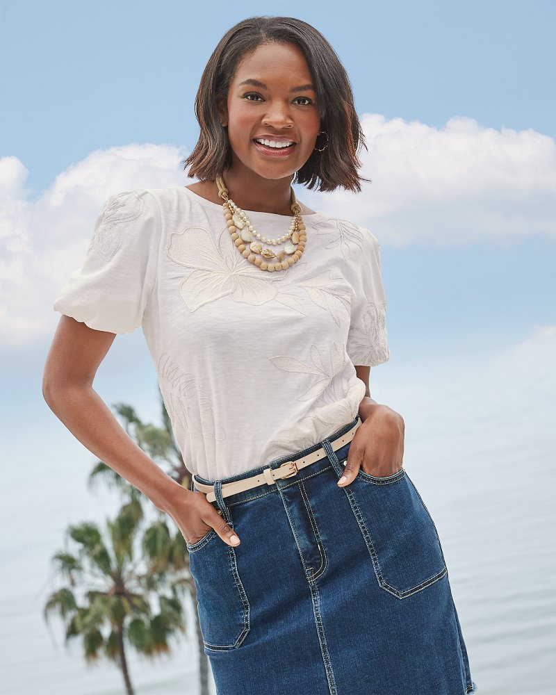 Tommy Bahama Utility Denim Skirt