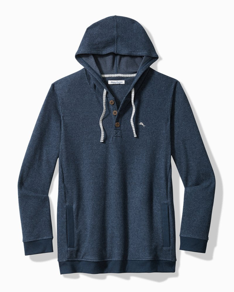 Tommy Bahama Textured Twill Stripe Hoodie