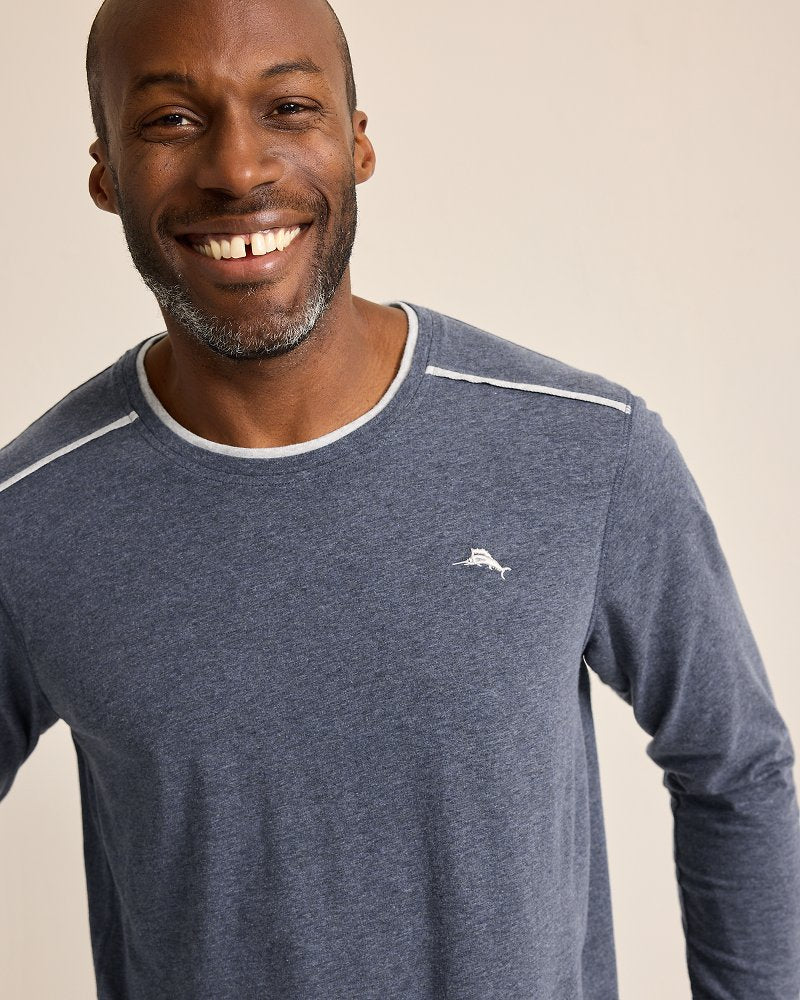 Tommy Bahama Big & Tall Jersey Long-Sleeve Crewneck T-Shirt