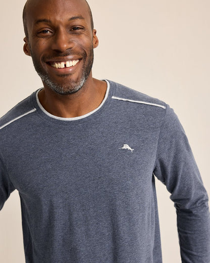Tommy Bahama Big & Tall Jersey Long-Sleeve Crewneck T-Shirt