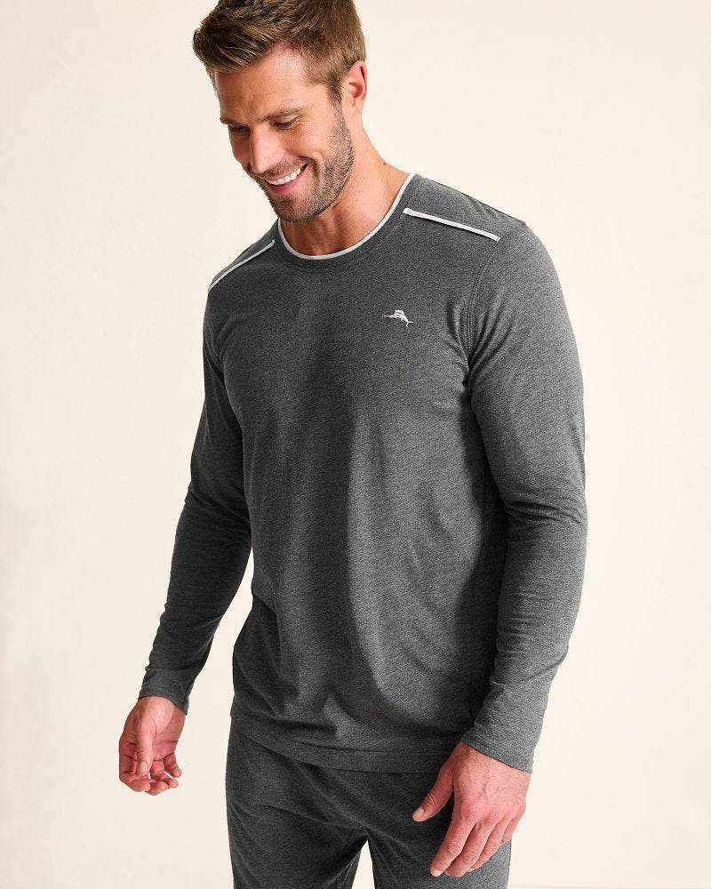 Tommy Bahama Big & Tall Jersey Long-Sleeve Crewneck T-Shirt