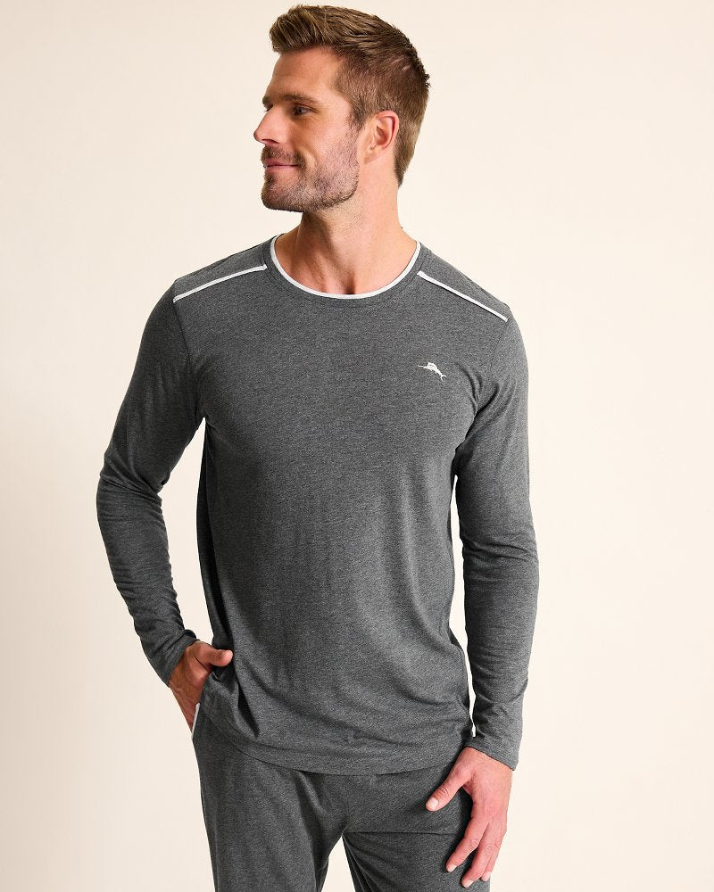 Tommy Bahama Big & Tall Jersey Long-Sleeve Crewneck T-Shirt
