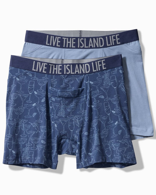 Tommy Bahama Cotton-Modal Boxer Briefs - 2-Pack