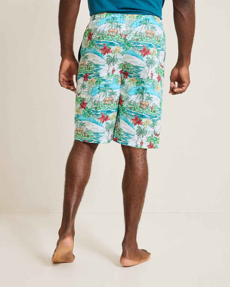 Tommy Bahama Big & Tall Woven Tropical Print Pajama Shorts