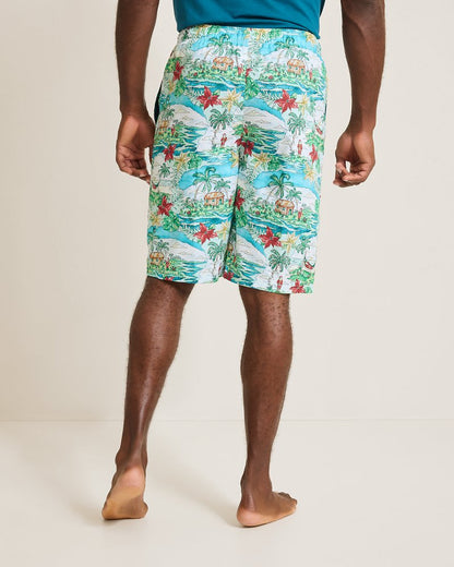 Tommy Bahama Big & Tall Woven Tropical Print Pajama Shorts
