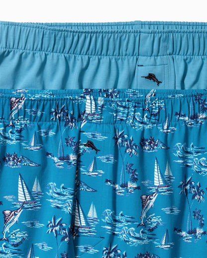 Tommy Bahama Cotton Knit Marlin Print Boxers — 2-Pack