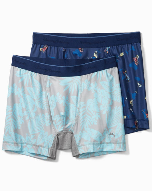 Tommy Bahama Mesh Tech Tropic Print Boxer Briefs — 2-Pack