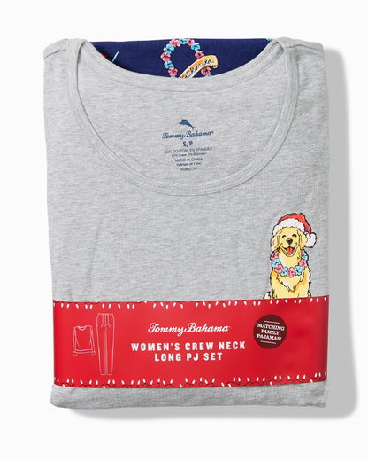 Tommy Bahama Holiday Dog Long Sleeve & Pants Family Pajama Set