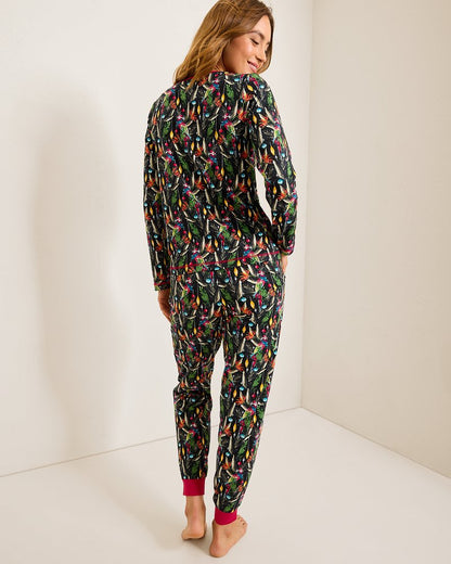 Tommy Bahama Holiday Parrot V-Neck & Pants Family Pajama Set