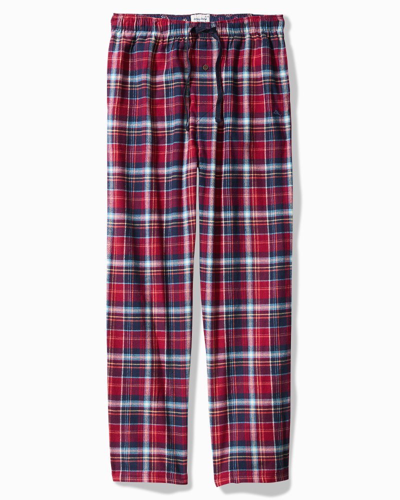 Tommy Bahama Big & Tall Flannel Plaid Pajama Pants