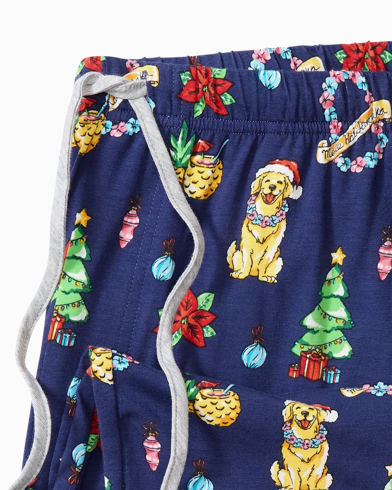 Tommy Bahama Holiday Dog Long Sleeve & Pants Pajama Set