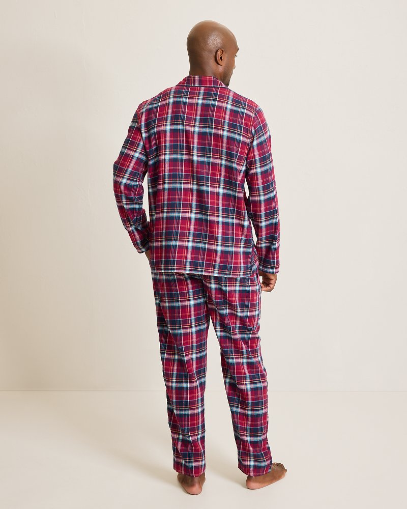 Tommy Bahama Flannel Long Sleeve & Pants Pajama Set