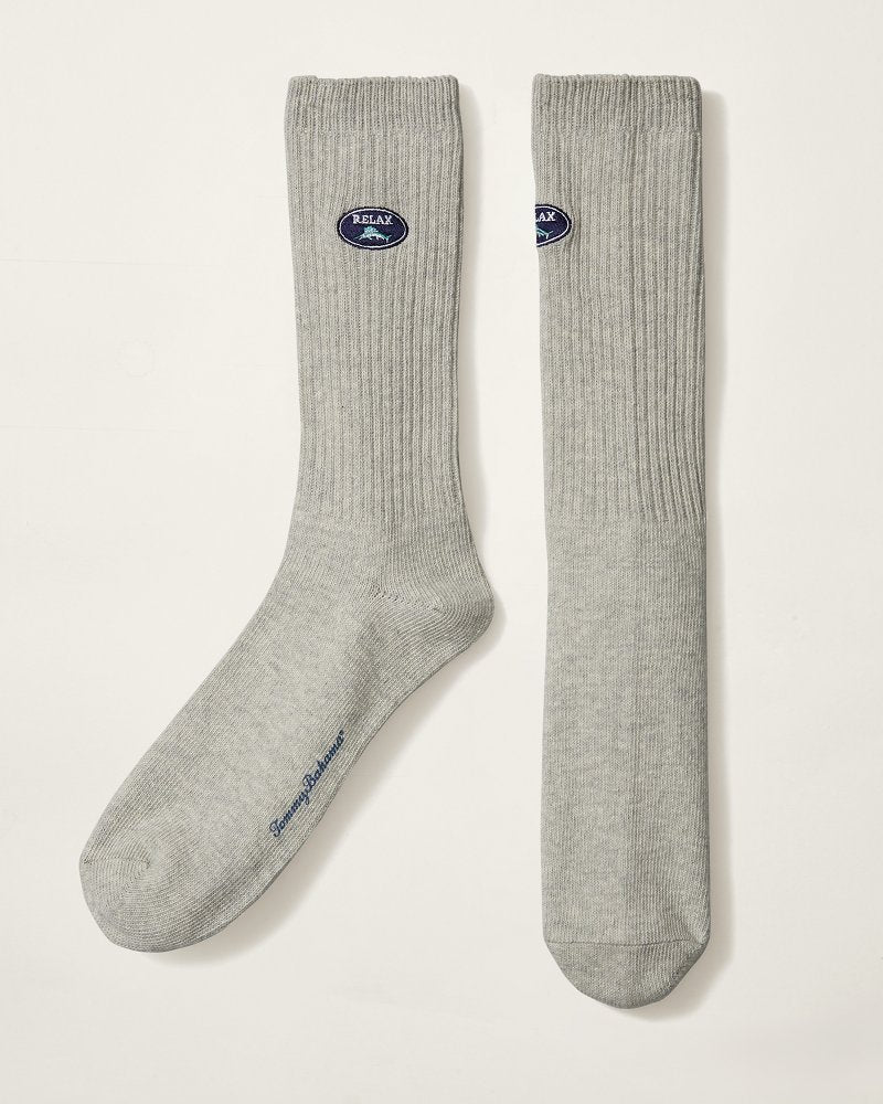 Tommy Bahama Relax Ribbed Crew Socks