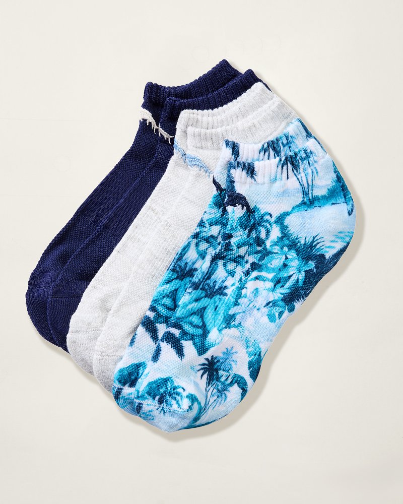 Tommy Bahama IslandZone® Performance Athletic Socks — 3 Pack