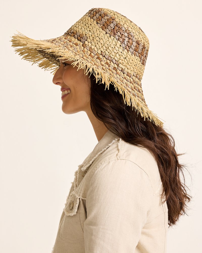 Tommy Bahama Waverly Frayed Edge Raffia Sun Hat