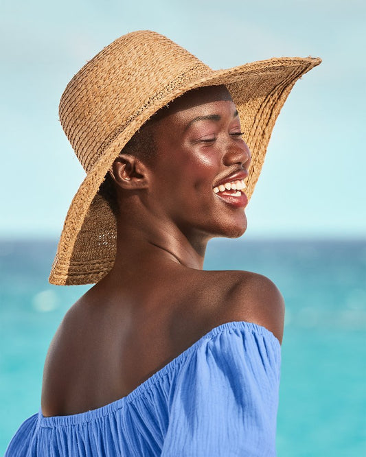 Tommy Bahama Raffia Braided Floppy Hat