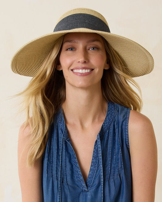 Tommy Bahama Ultra-Braid Bow Sun Hat