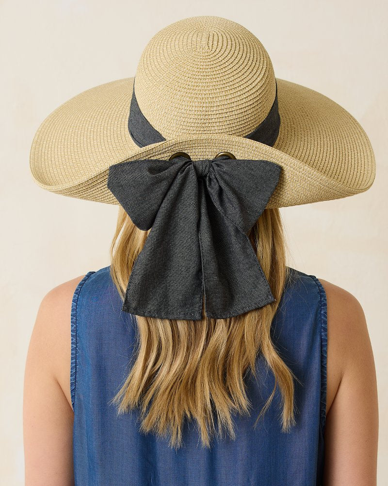 Tommy Bahama Ultra-Braid Bow Sun Hat