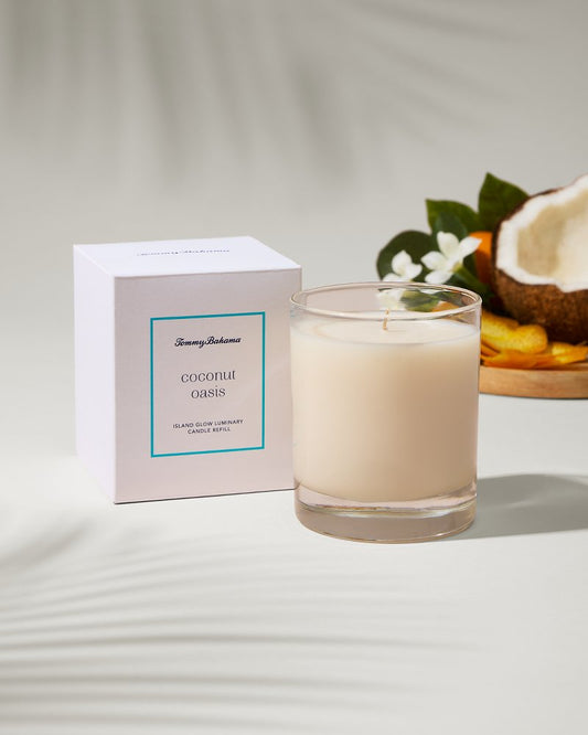 Tommy Bahama Island Glow Luminary Candle Refill - Coconut Oasis