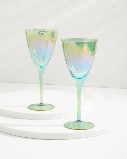 Tommy Bahama Luster Wine Glasses — Set of 2
