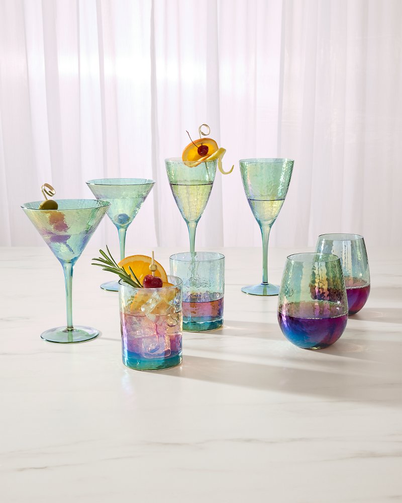 Tommy Bahama Luster Wine Glasses — Set of 2
