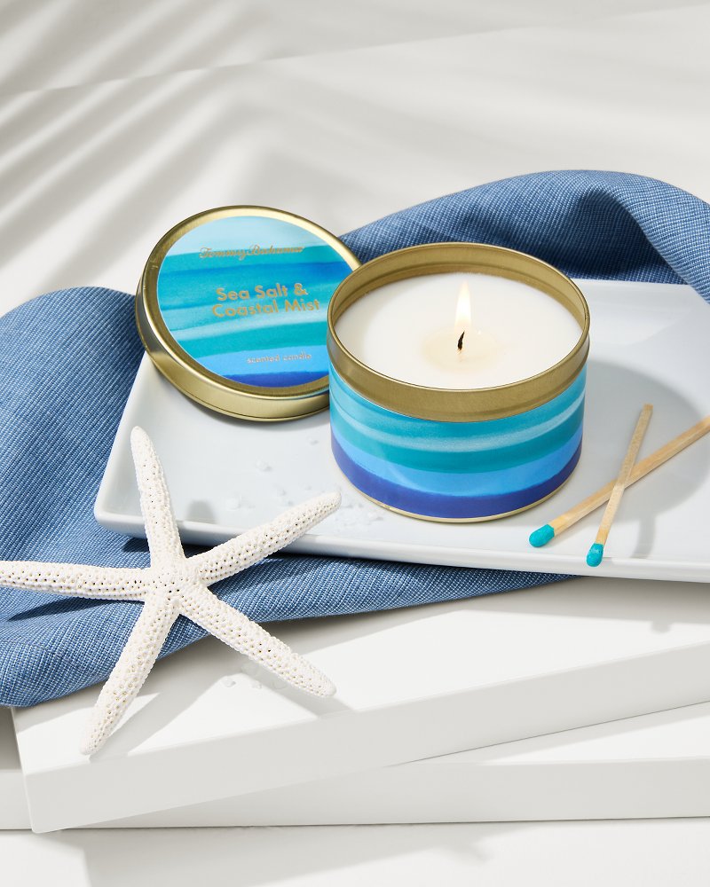 Tommy Bahama Sea Salt and Coastal Mist 6-oz. Tin Candle