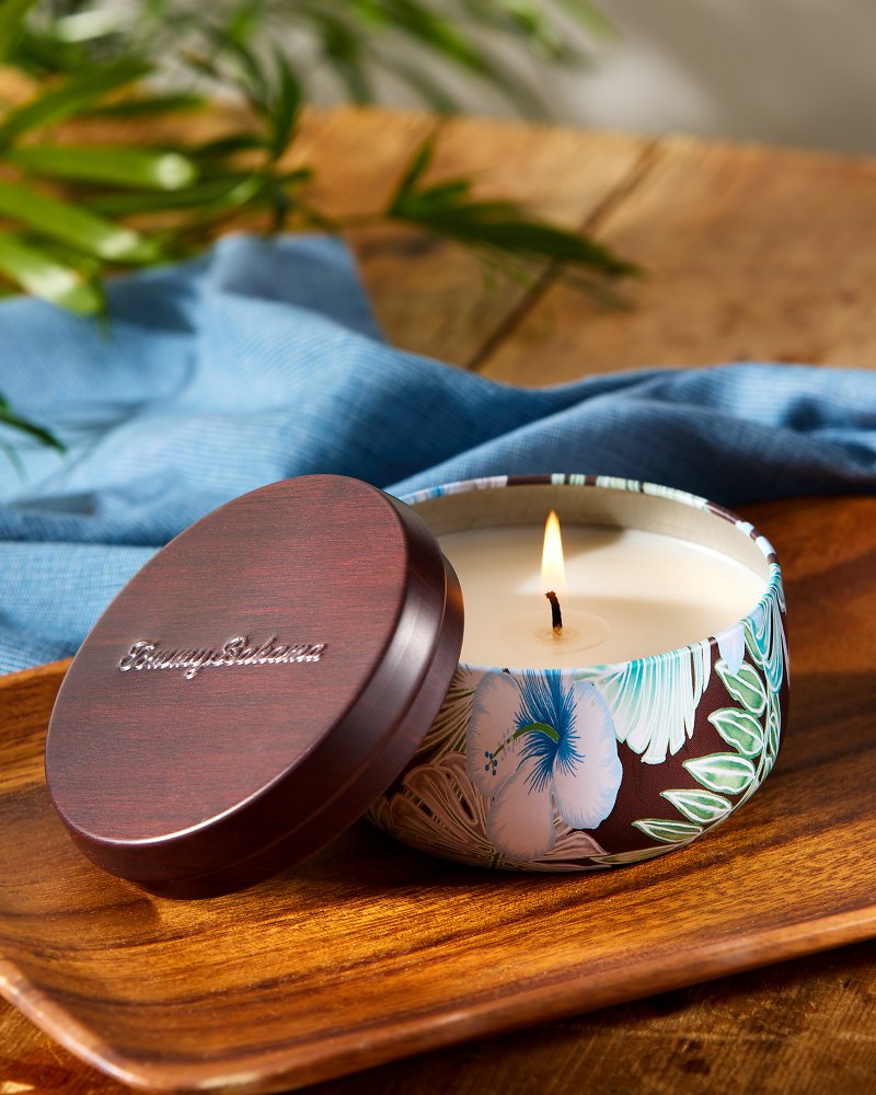 Tommy Bahama Coconut Oasis Travel Candle Tin