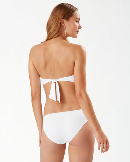 Tommy Bahama Pearl Twist-Front Bandeau Bikini Top