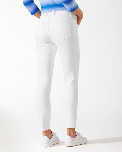 Tommy Bahama Ella Twill High-Rise Ankle Jeans