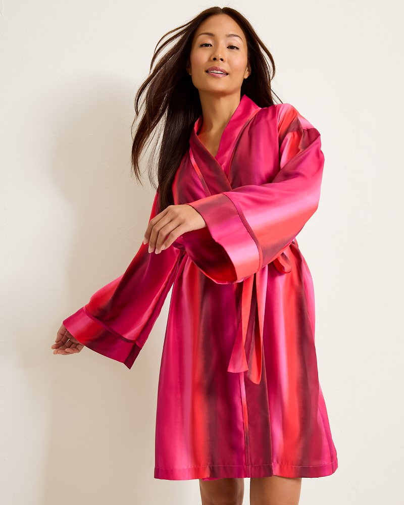 Tommy Bahama Short Satin Robe