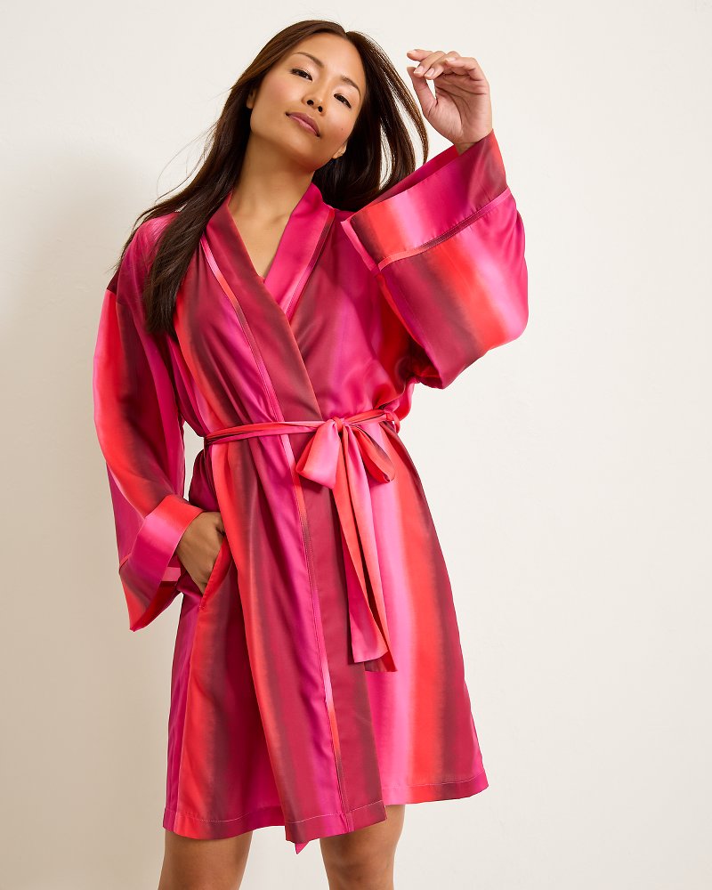 Tommy Bahama Short Satin Robe