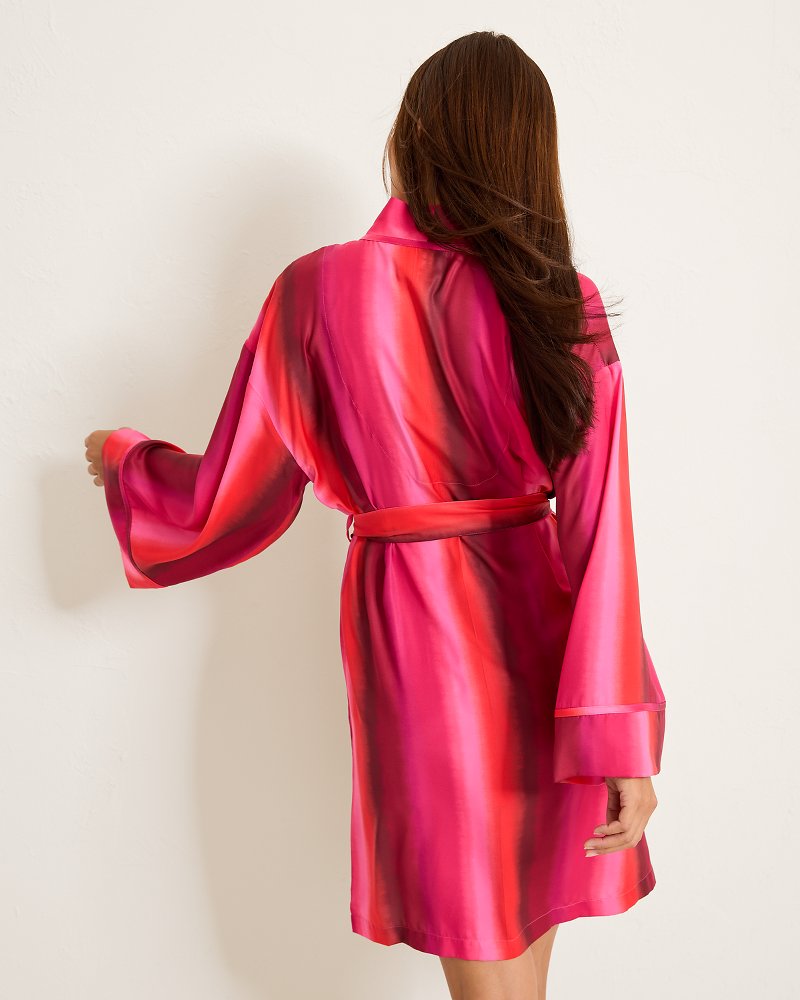 Tommy Bahama Short Satin Robe