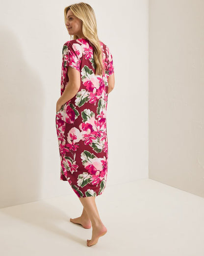 Tommy Bahama Satin Maxi Sleep Caftan