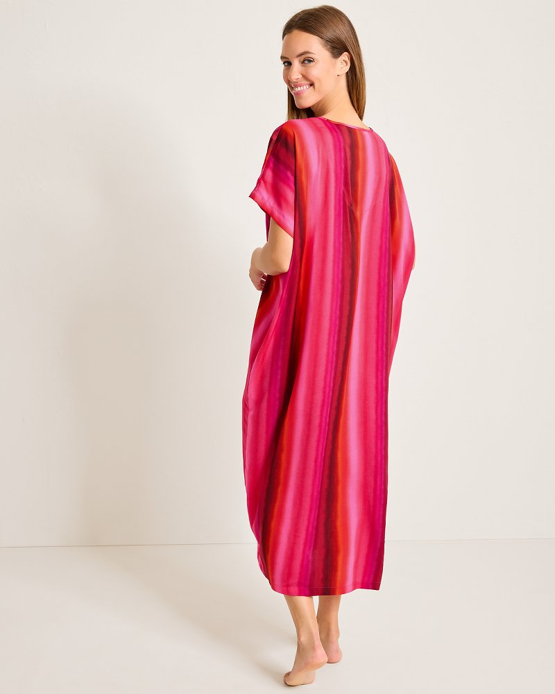 Tommy Bahama Satin Maxi Sleep Caftan