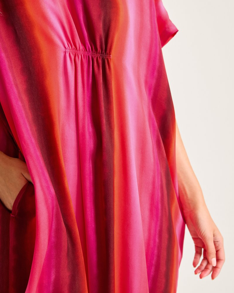 Tommy Bahama Satin Maxi Sleep Caftan