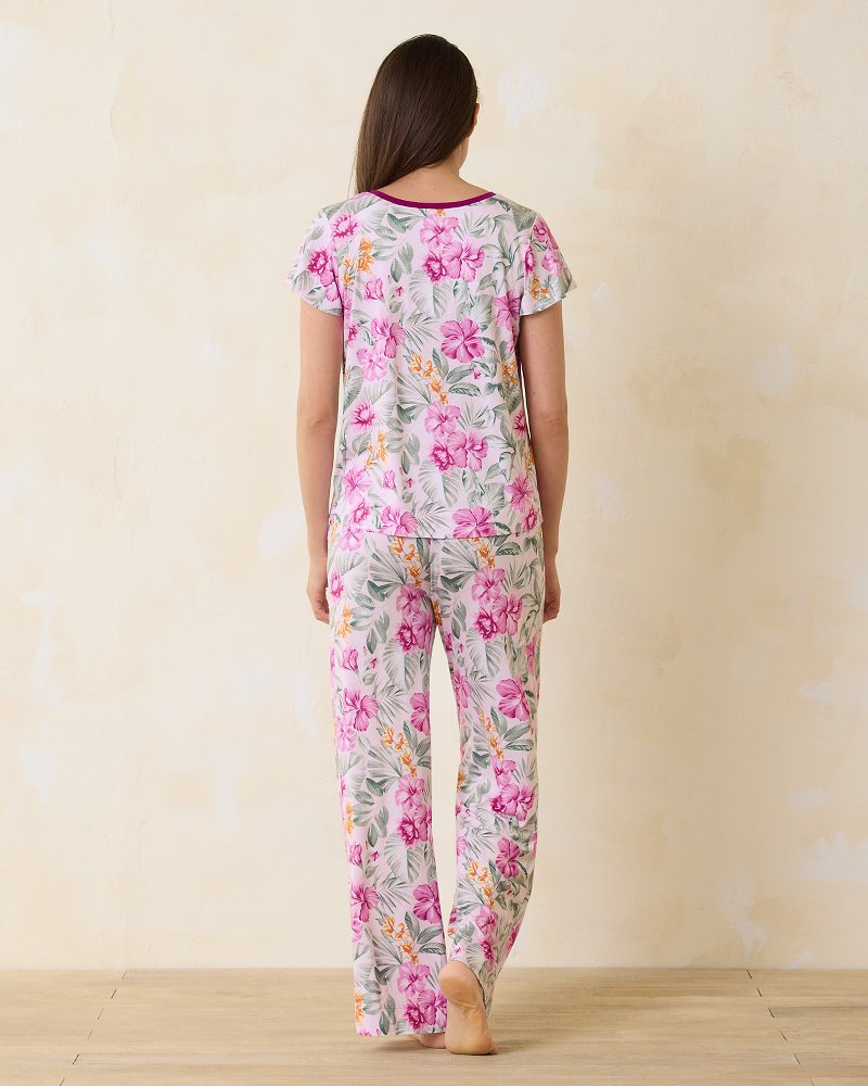 Tommy Bahama Jersey Short Sleeve & Pants Pajama Set
