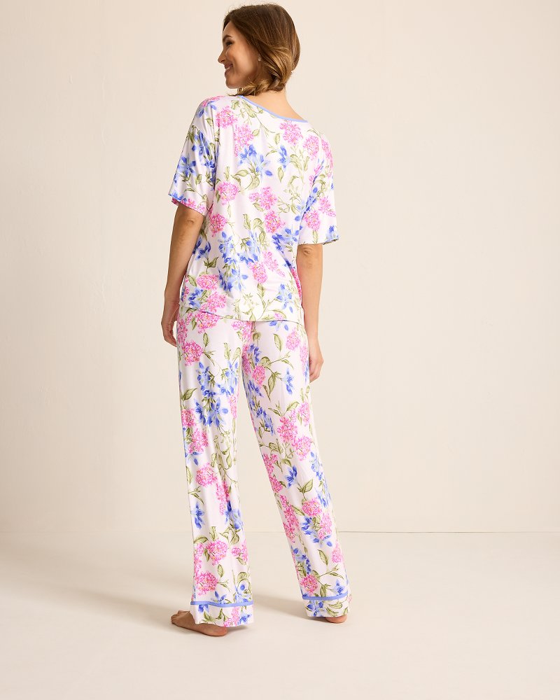 Tommy Bahama Jersey V-Neck Top & Pants Pajama Set