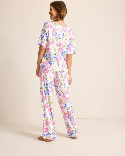 Tommy Bahama Jersey V-Neck Top & Pants Pajama Set